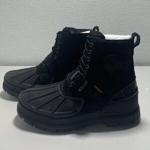 Polo Ralph Lauren Men’s Oslo Boots – Black Suede Leather – Size 12